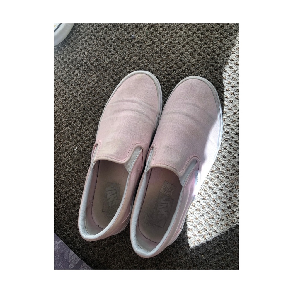Light pink slip on Vans